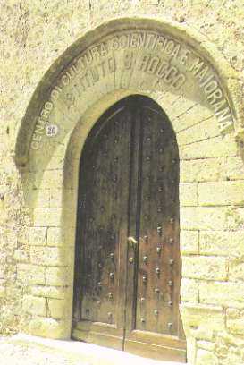 Entrance to San Rocco Institute - the Centre Secretariat